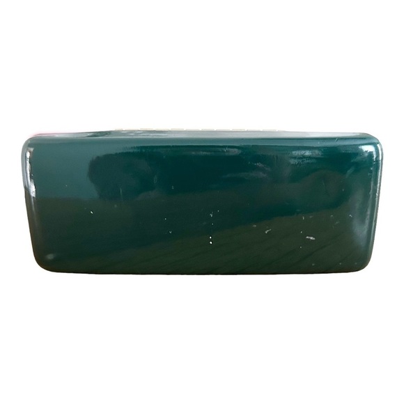 Kate Spade New York Sunglasses Case Pink Green Faux Leather Clamshell Hardcase - Picture 4 of 4